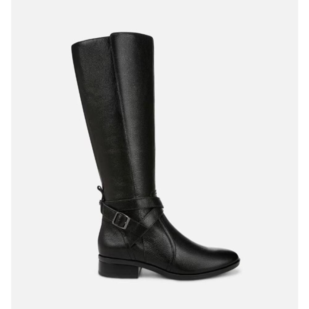 Naturalizer Rena 2 Riding Boots Knee High Black Leather Size 9.5 NIB Sleek Comfy